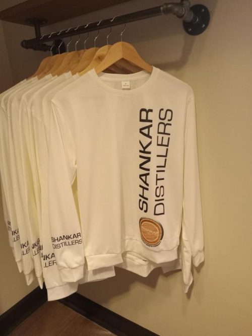 Shankar Distillers Long Sleeve White Pullover